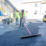 Laying Asphalt Paving