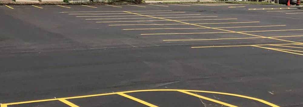 commercial parking lot paving