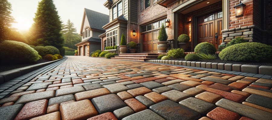 brick driveway