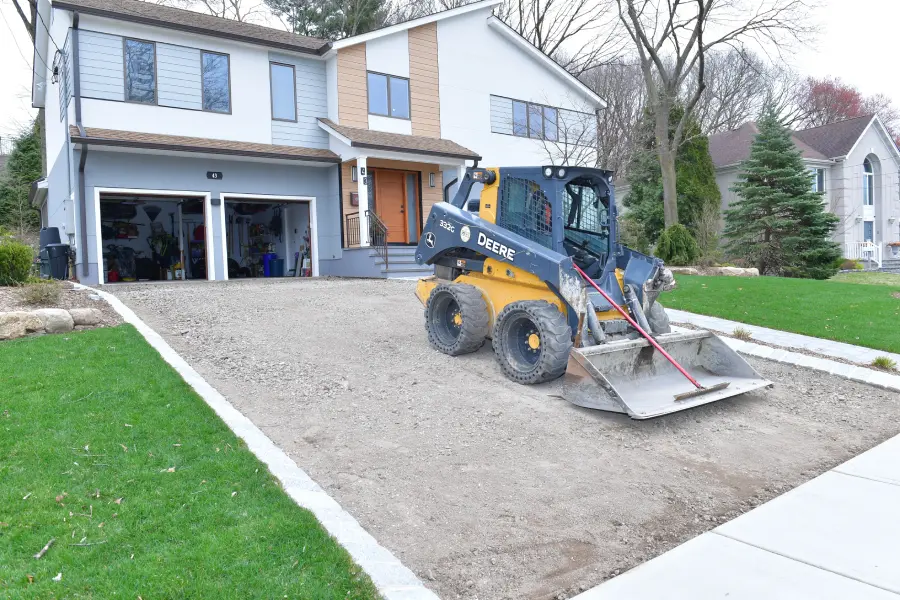 Driveway full replacement with base preparation at a residential property in Bergen County, NJ
