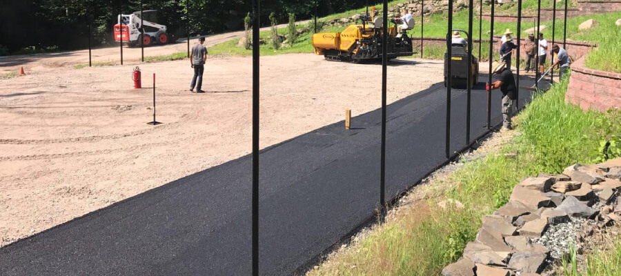 industrial road paving