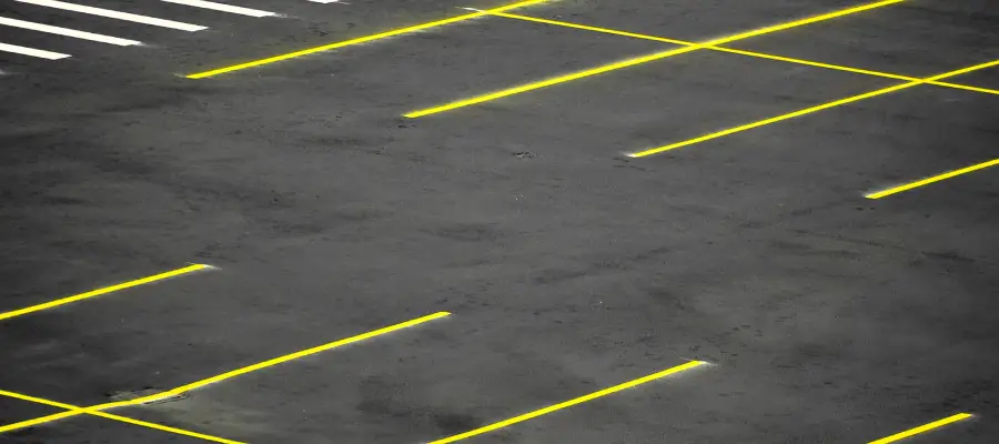 Bergen County commercial parking lot freshly paved