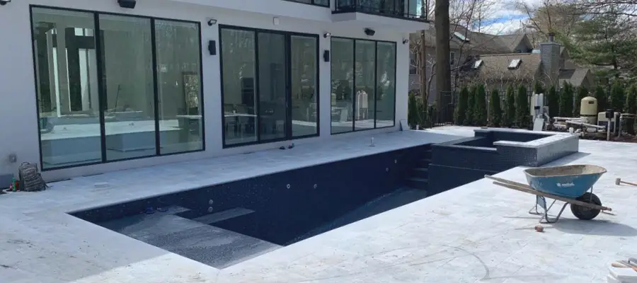 professionally paved patio in Teaneck nj