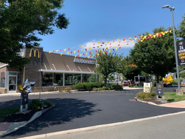 mcdonalds after paving