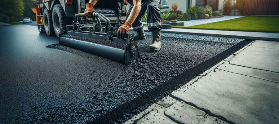 asphalt over concrete paving