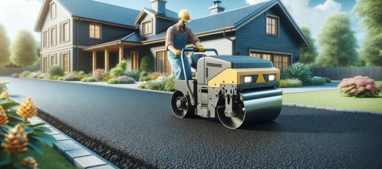 asphalt paving residential driveway