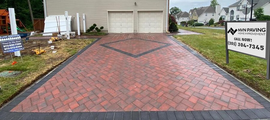 brick paving driveway ready