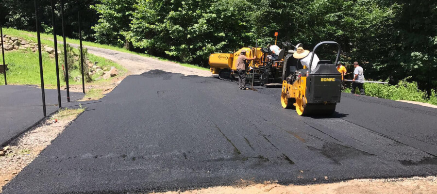 asphalt paving long driveway nj