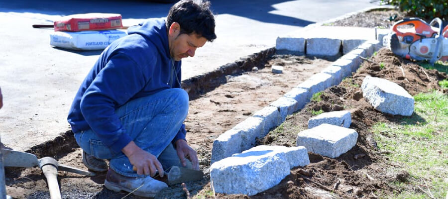 belgian block curbing