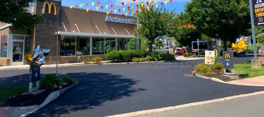 commercial paving services mc donalds