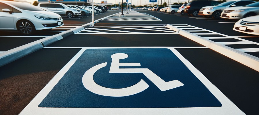 disabled parking space