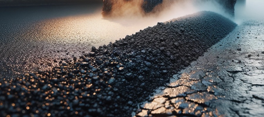 fresh asphalt