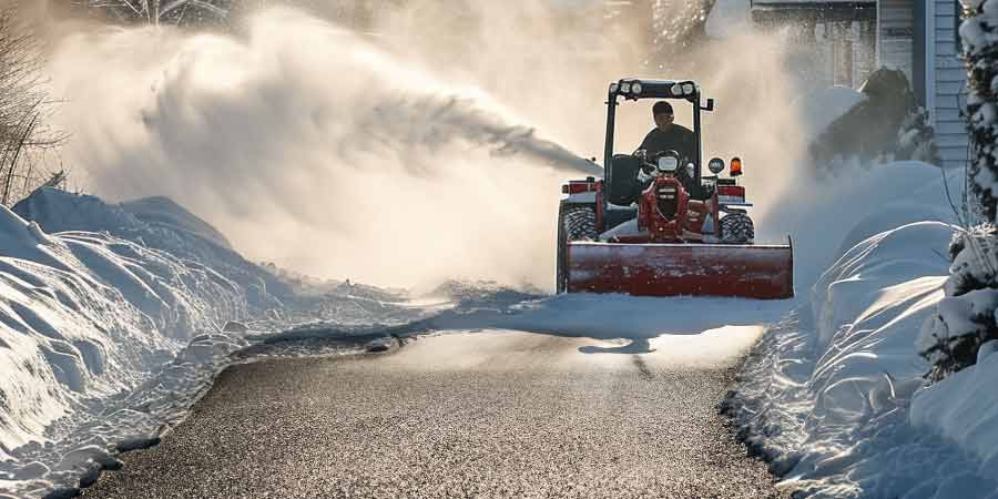 removing the snow helps to maintain your driveway