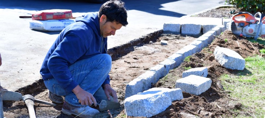 curb block paving